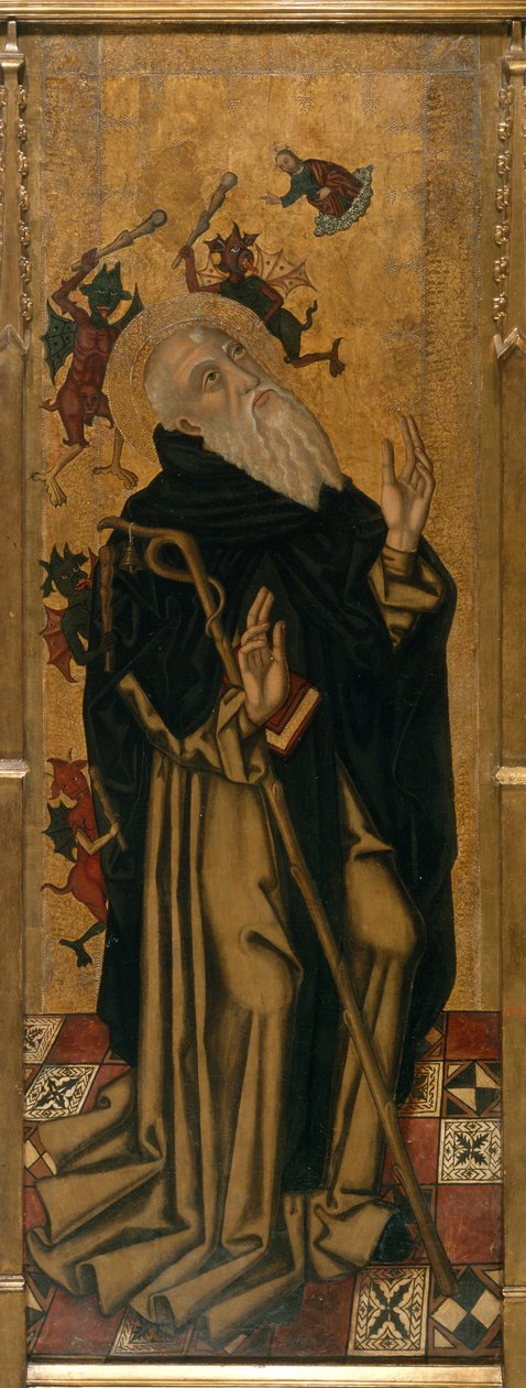 Sankt Antonius, abboten, plågad av demoner av Joan Desí