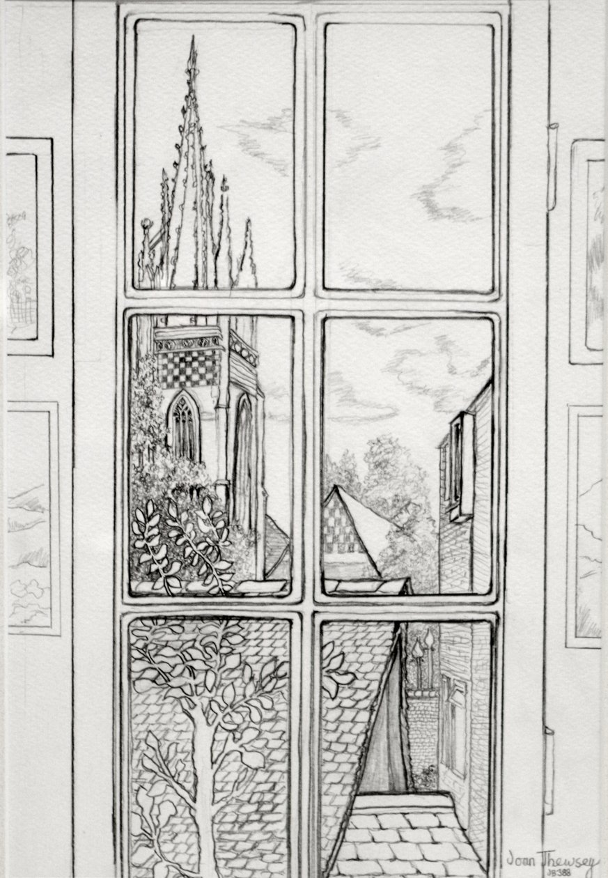 Marlow Church, 2015 (penna) av Joan Thewsey