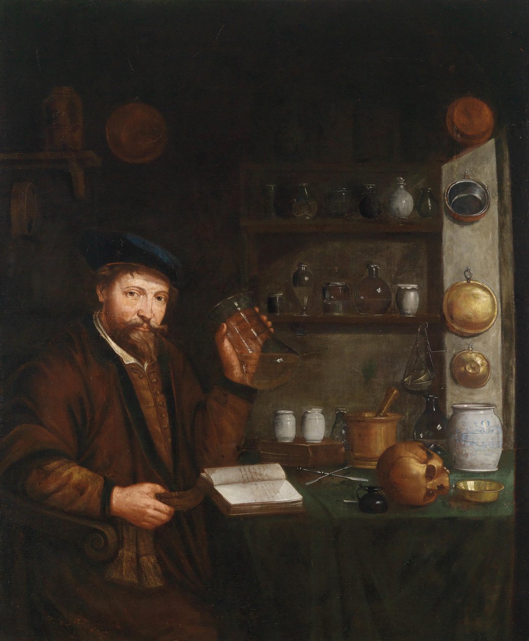 A doctor in his study av Joannes de Cordua  