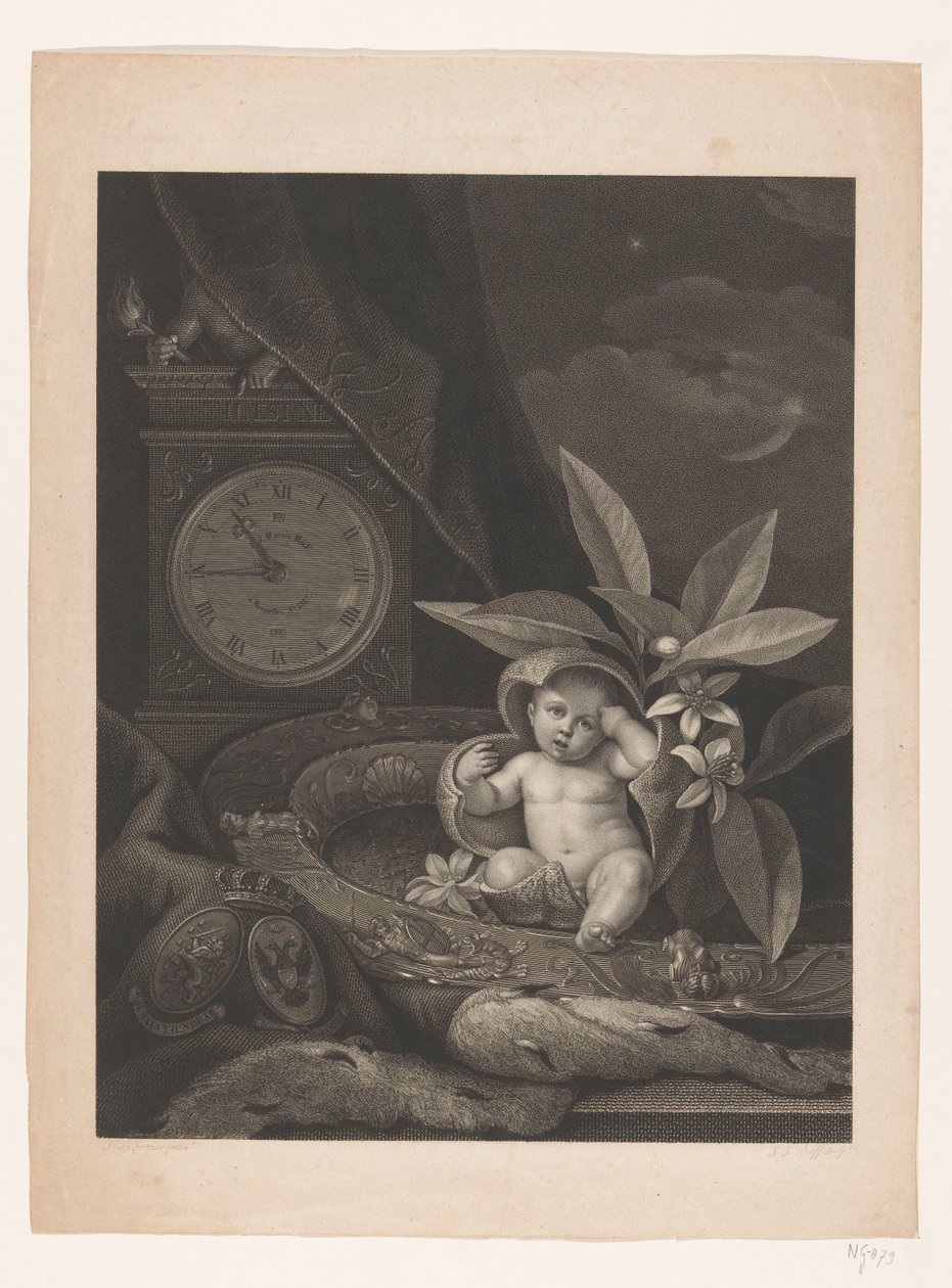 Födelse framtida kung William III, 1817 av Joannes Josephus Wolff