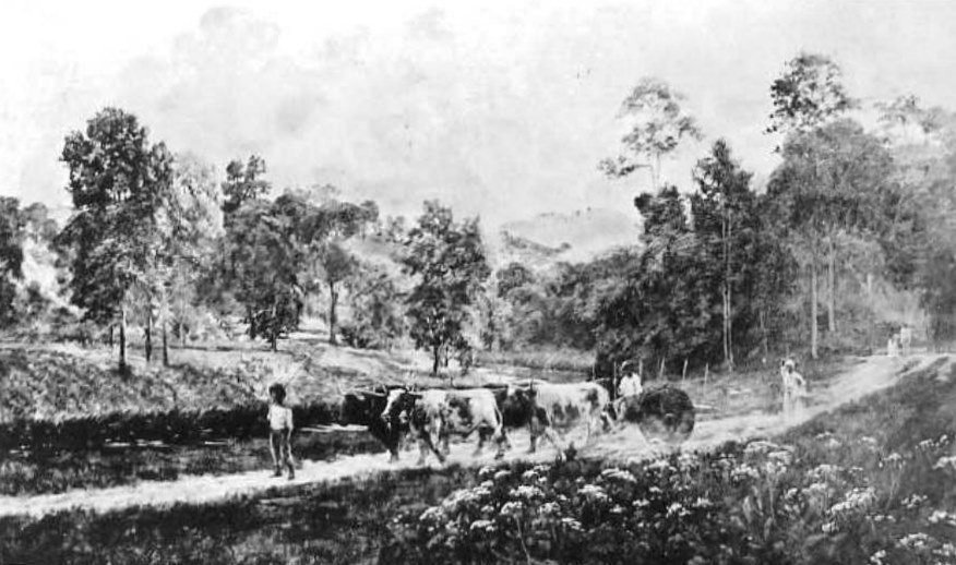  Fim de jornada Cantagalo, Rio de Janeiron av Joao Batista da Costa