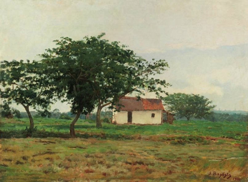  Paisagem com casan av Joao Batista da Costa