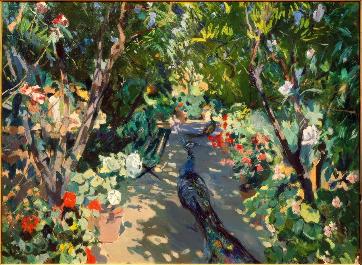 Trädgården i Casa Mir av Joaquim Mir i Trinxet