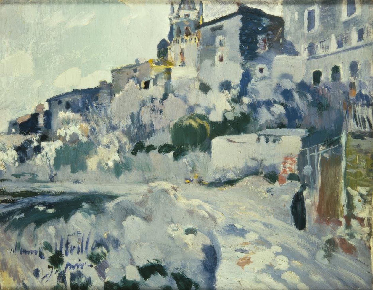 Målning tillägnad Utrillo av Joaquim Mir i Trinxet