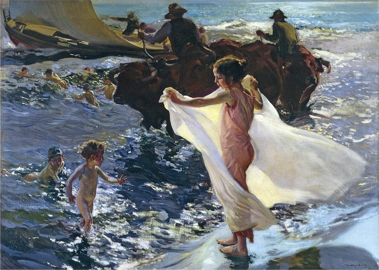 The bathing hour av Joaquín Sorolla