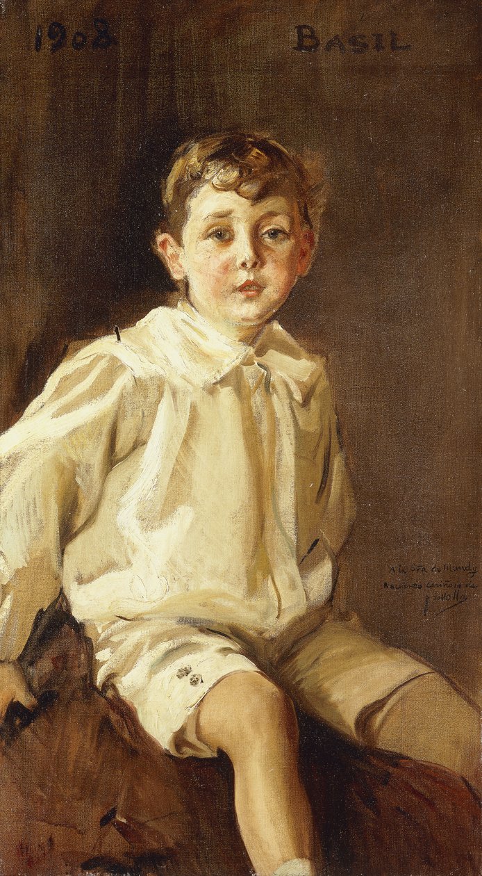 Ett porträtt av Basil Mundy, 1908 av Joaquín Sorolla