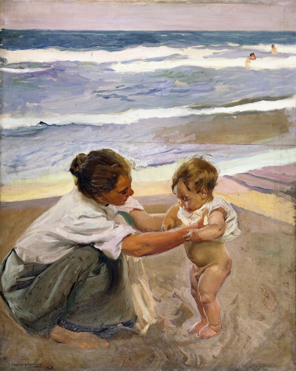 Vid havet, 1908 av Joaquín Sorolla