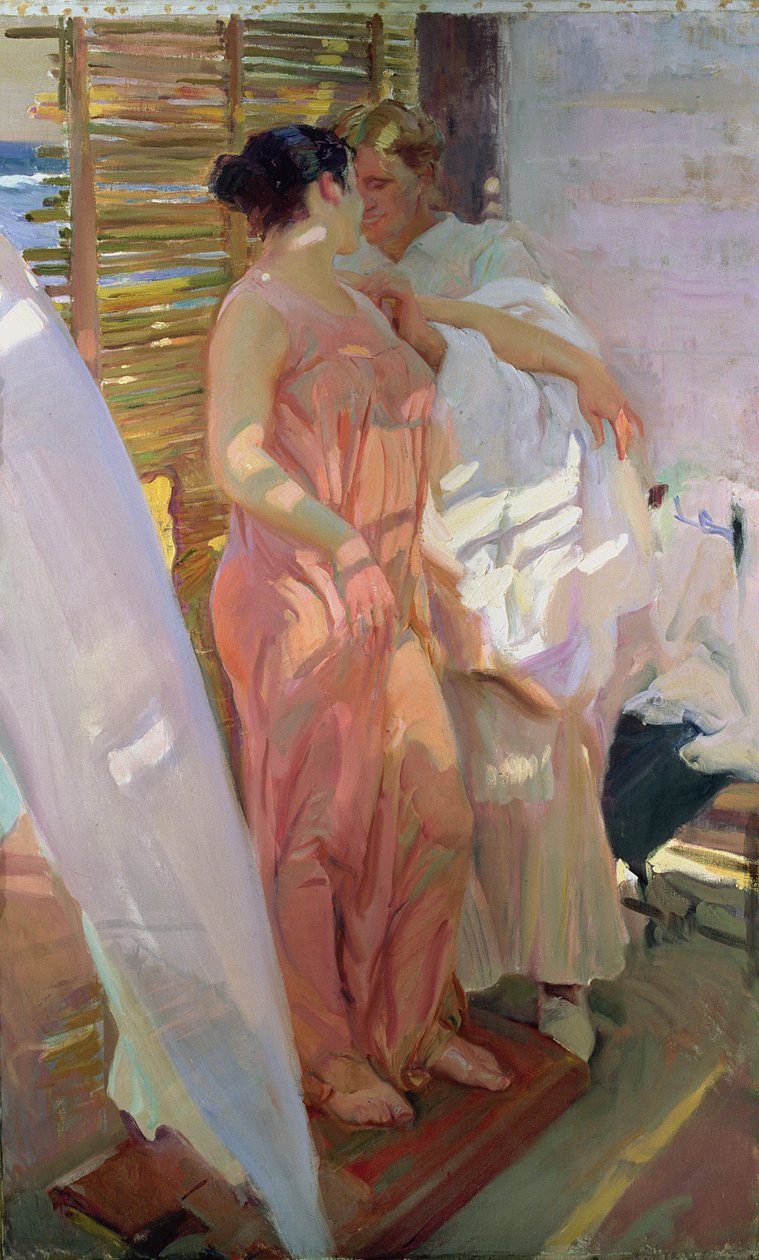 Efter badet av Joaquin Sorolla y Bastida