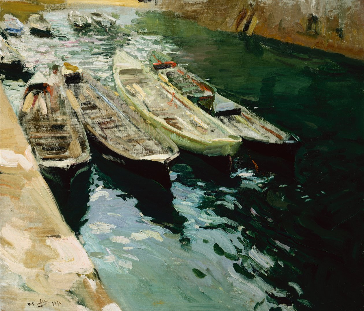 Drifters, Zarautz, nära San Sebastian av Joaquin Sorolla y Bastida