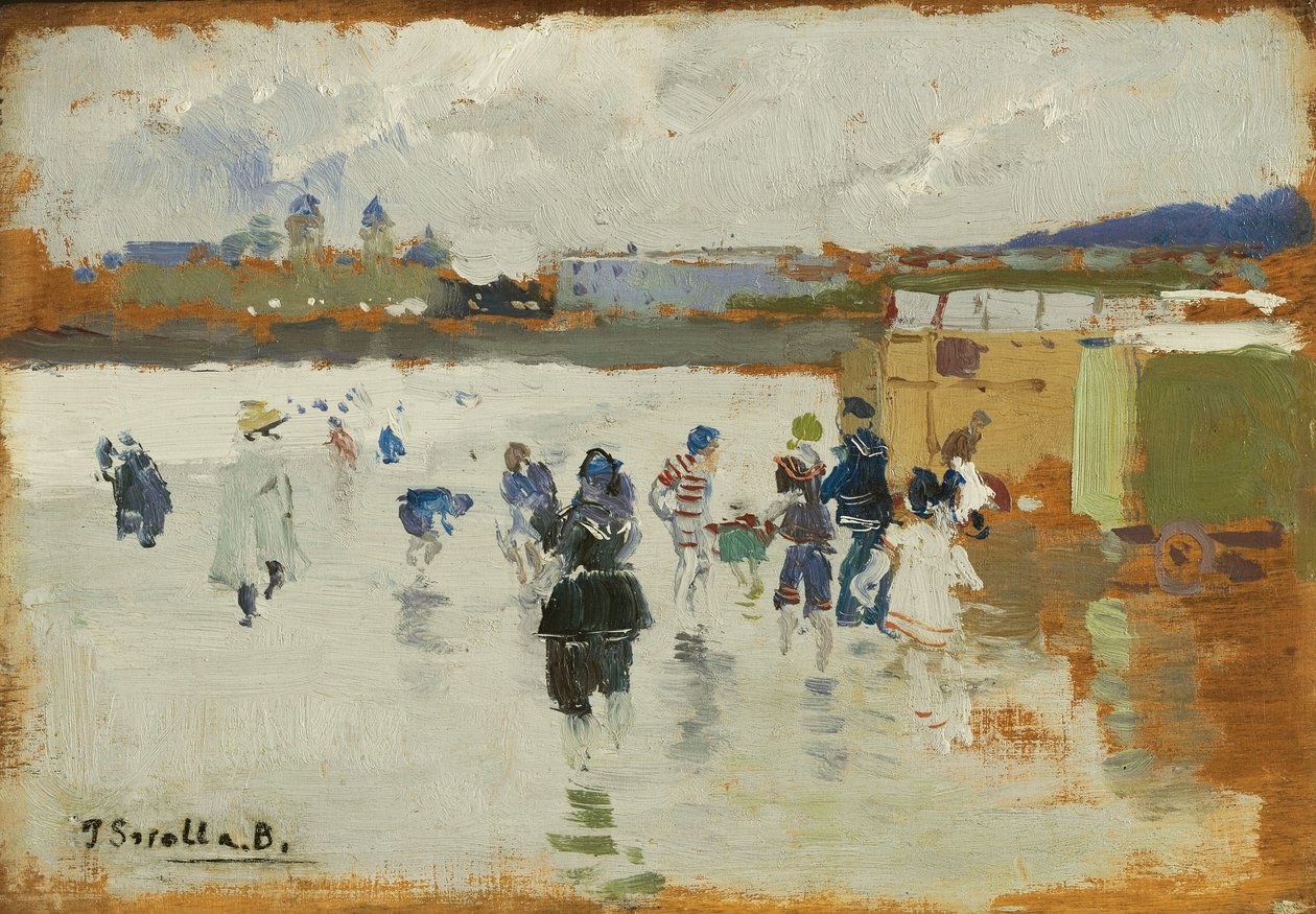 La Concha Beach, San Sebastian, 1906 av Joaquín Sorolla