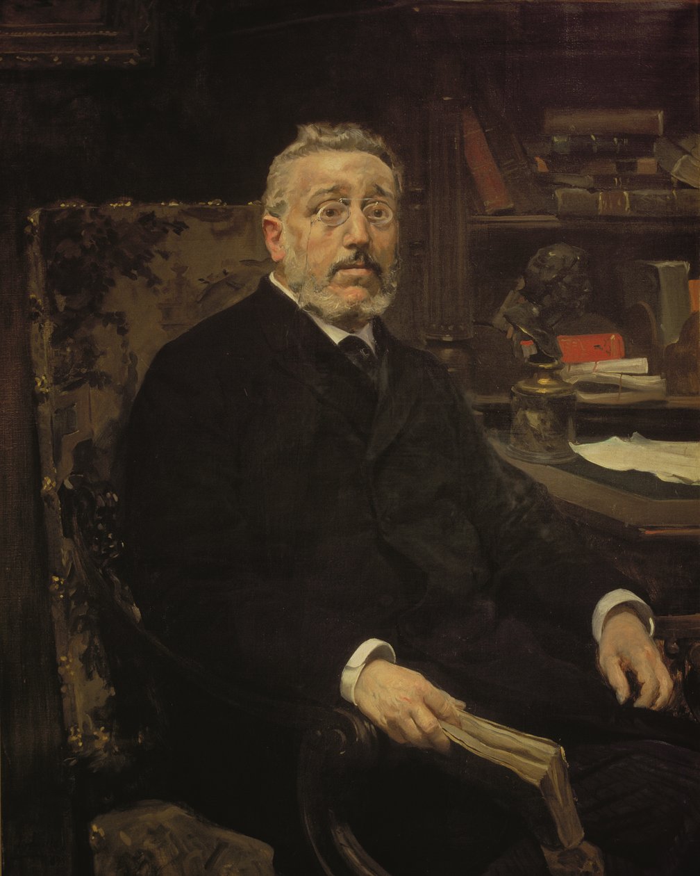 Porträtt av Cristino Martos, spansk politiker av Joaquin Sorolla y Bastida
