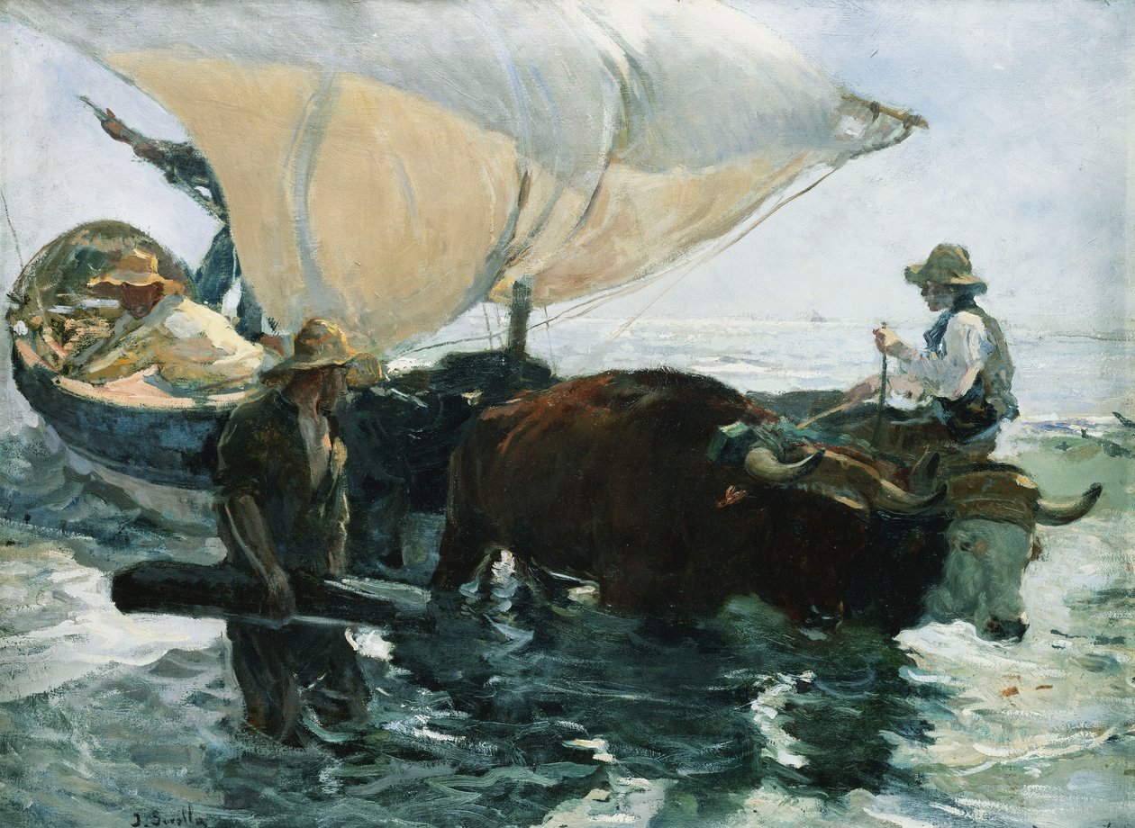 Återkomsten från fisket, 1893 av Joaquín Sorolla
