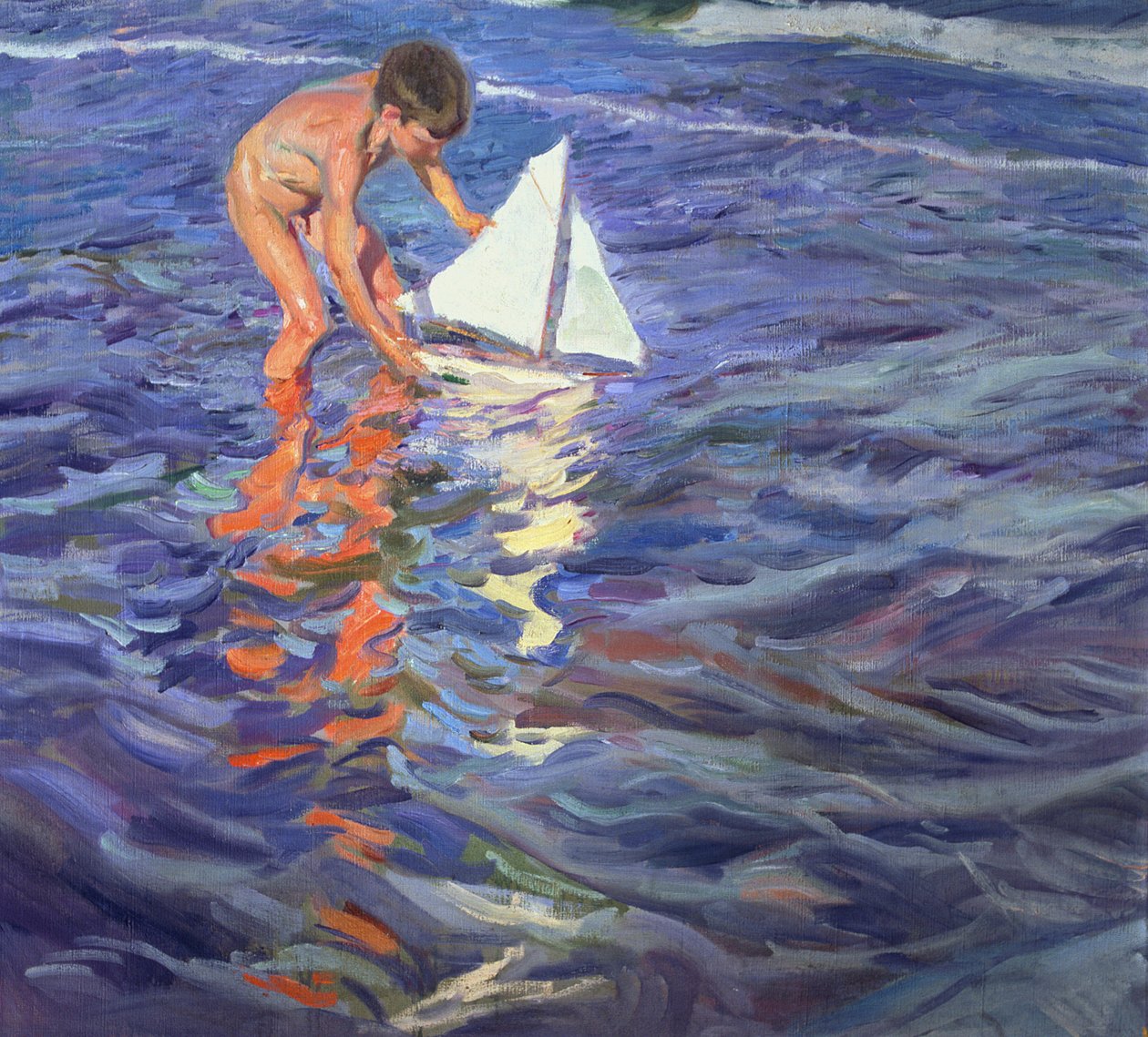 Den unge seglaren av Joaquin Sorolla y Bastida