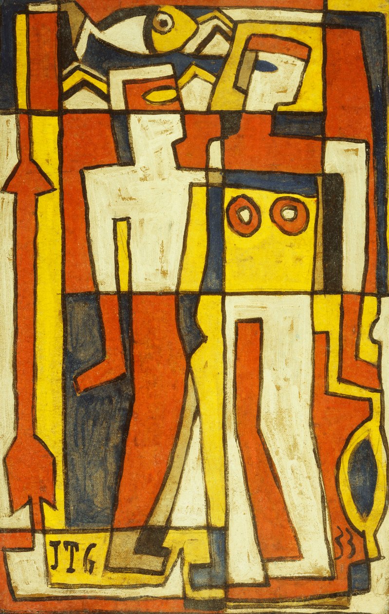 Två figurer av Joaquin Torres Garcia