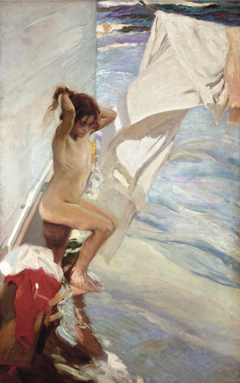 Före badet av Joaquín Sorolla