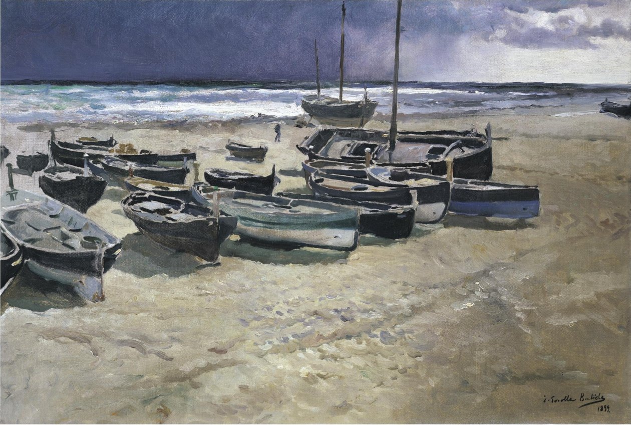 Dia de tempestad, Valencia  av Joaquín Sorolla