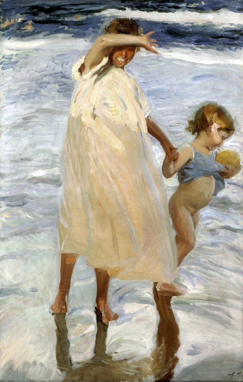 Dos Hermanas, Valencia  av Joaquín Sorolla