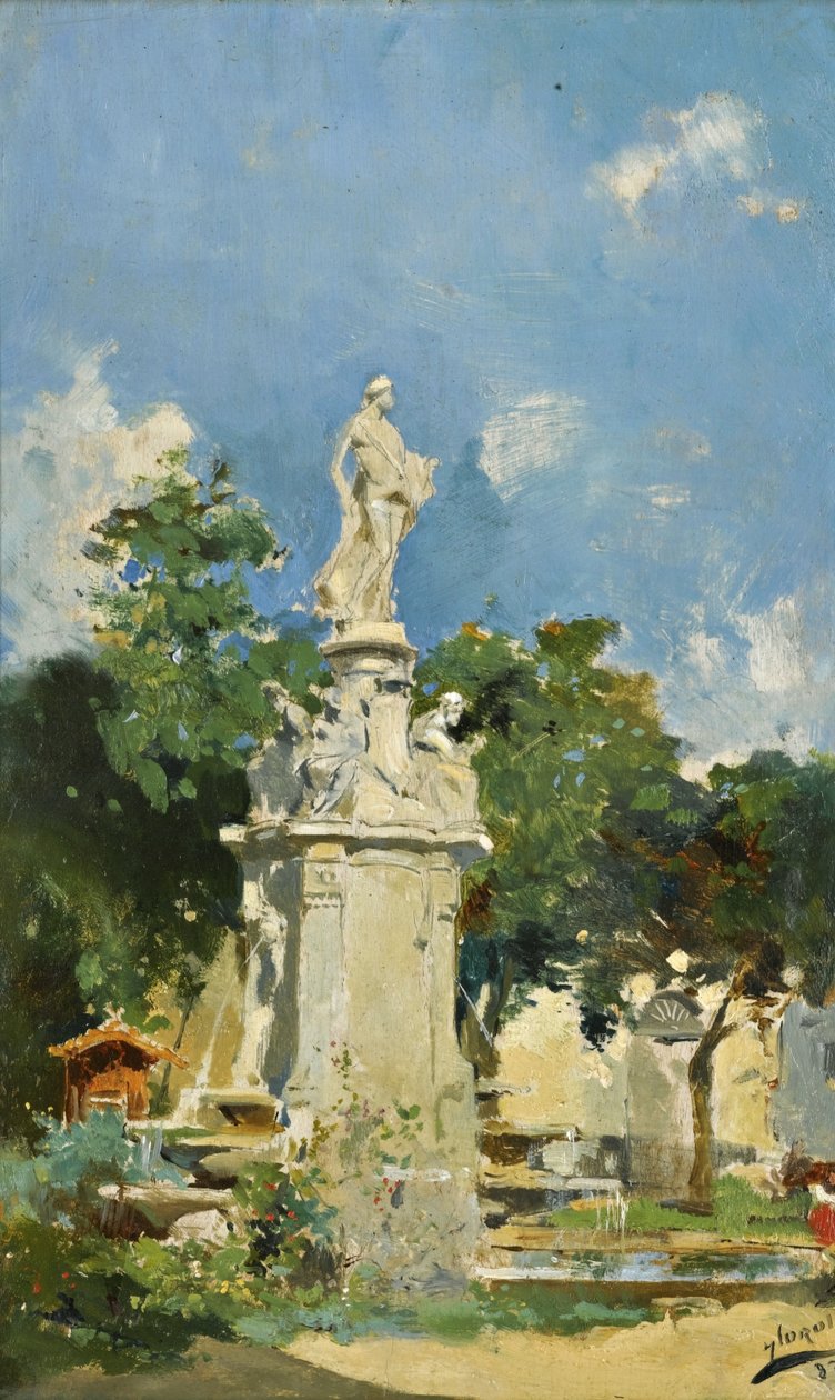 La Fuente de Apolo, Madrid av Joaquín Sorolla