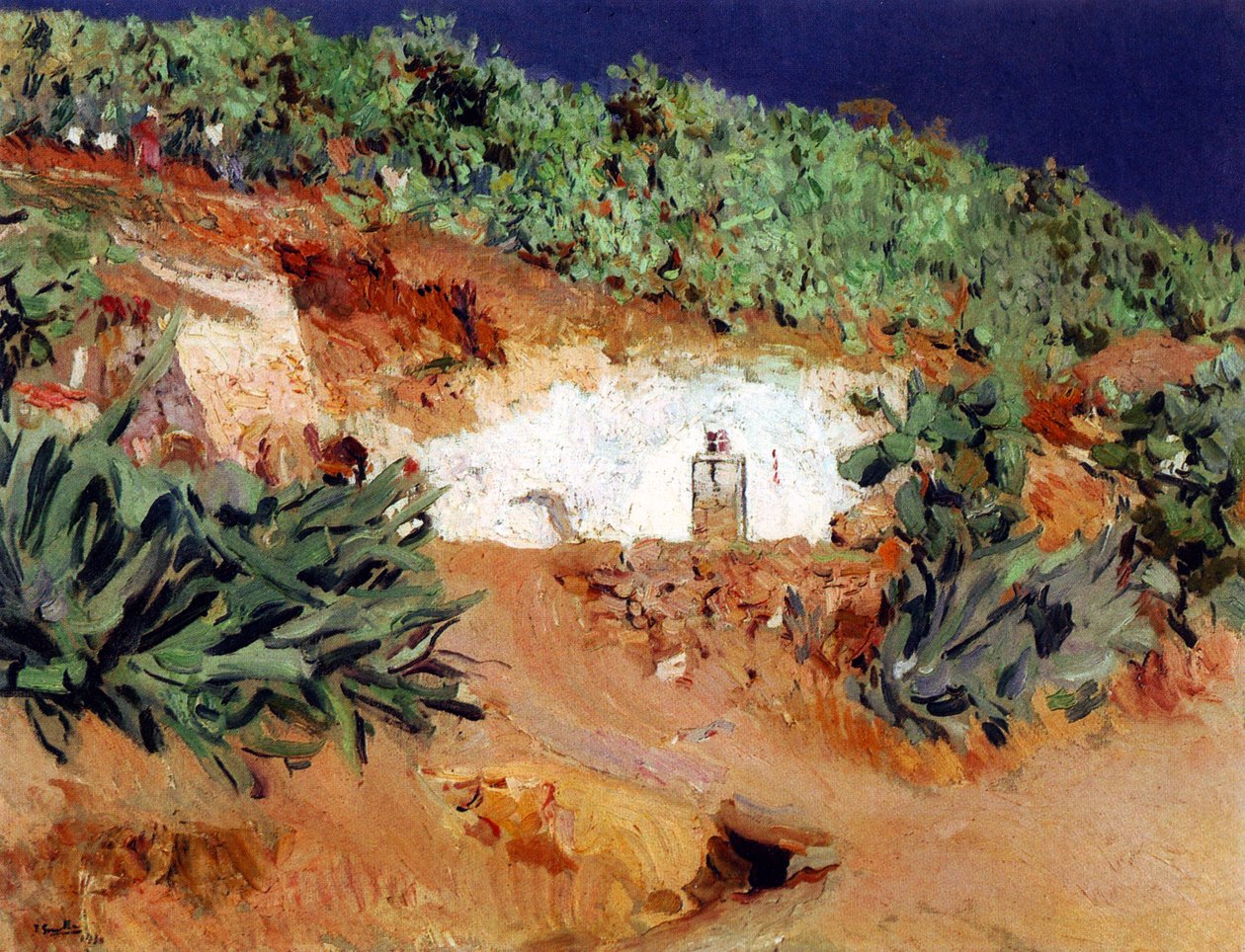 La casa de los Gitanos en el Sacromonte av Joaquín Sorolla