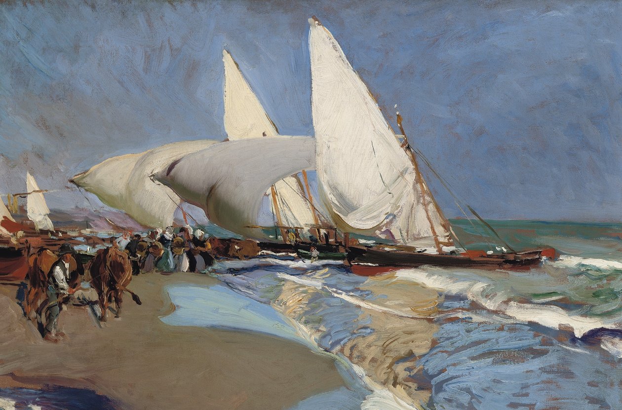 La playa de Valencia  av Joaquín Sorolla