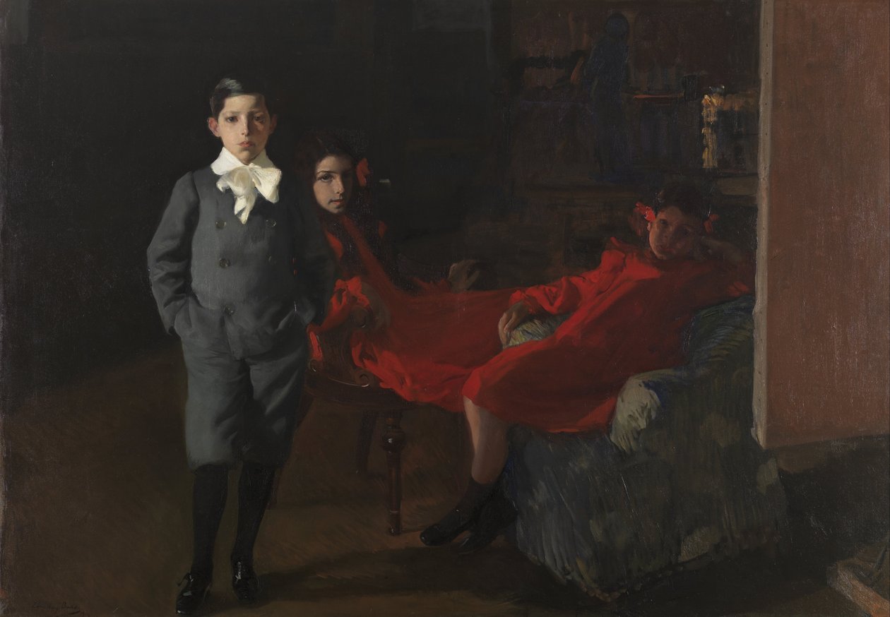 My children av Joaquín Sorolla