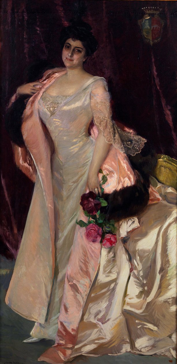 Retrato de Mercedes Mendeville, condesa de San Félix av Joaquín Sorolla