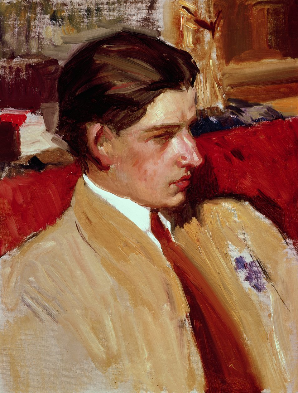 Självporträtt i profil av Joaquín Sorolla