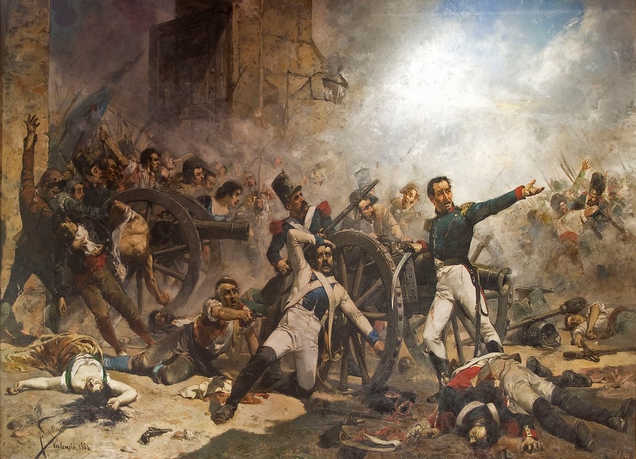 The death of Pedro Velarde y Santillán av Joaquín Sorolla