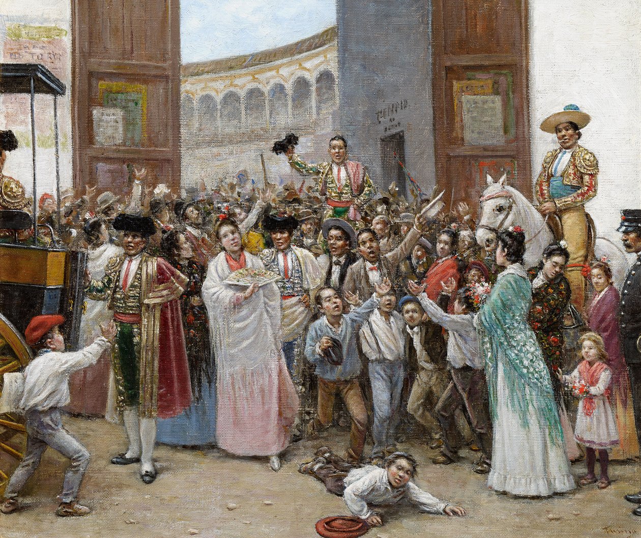 Triumfutgång från tjurfäktningsarenan Maestranza i Sevilla av Joaquín Turina Areal