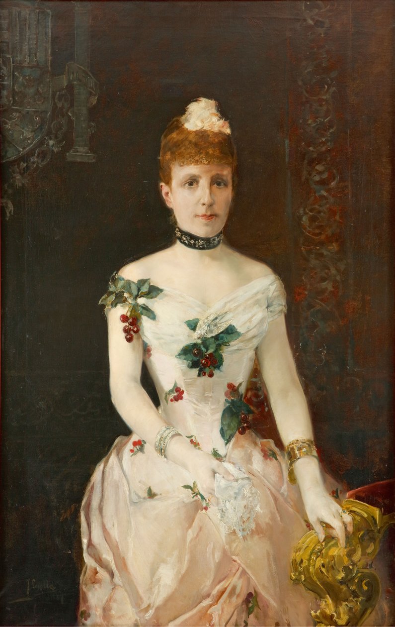 Maria Christina av Österrike 1858-1929, drottning av Spanien, 1888. av Joaquín Sorolla