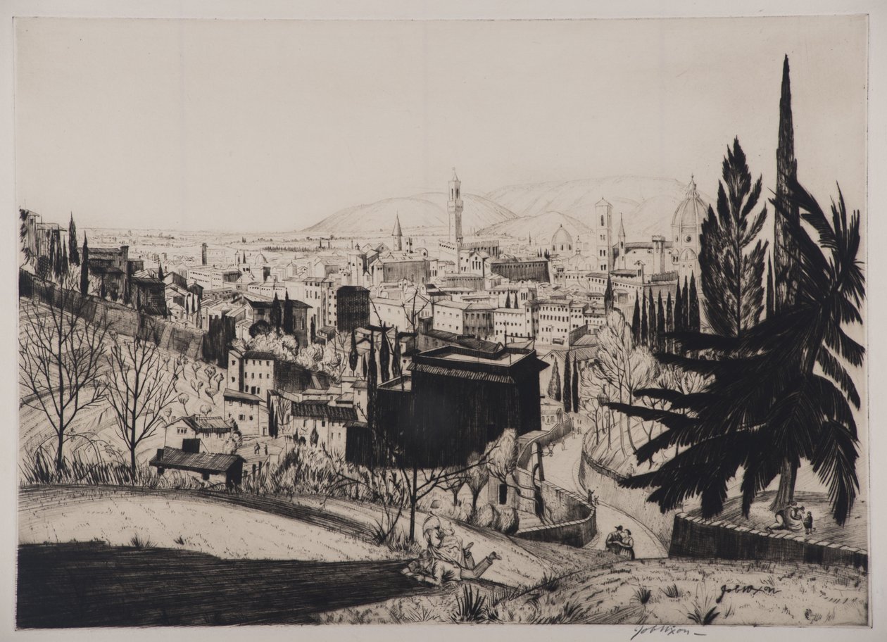 Florens, 1924 (torrnål) av Job Nixon