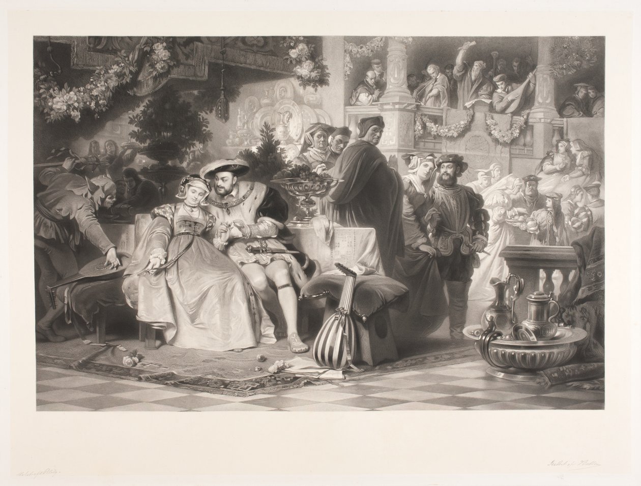 Henrik VIII och Anna Boleyn av Joel Ballin