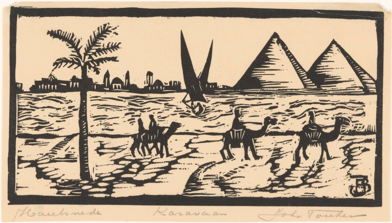 Karavaan (originaltitel på objekt) av Joh. Fonken (signed by artist)