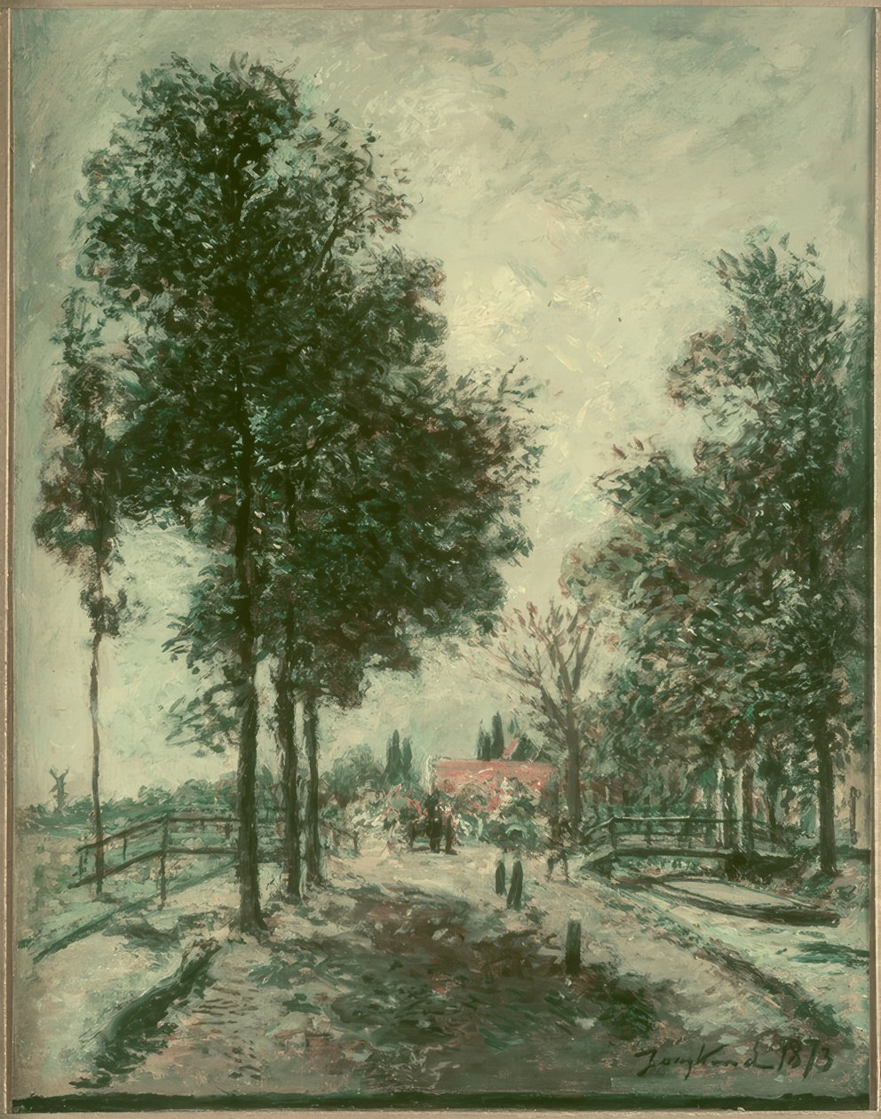 Höstlandskap av Johan Barthold Jongkind