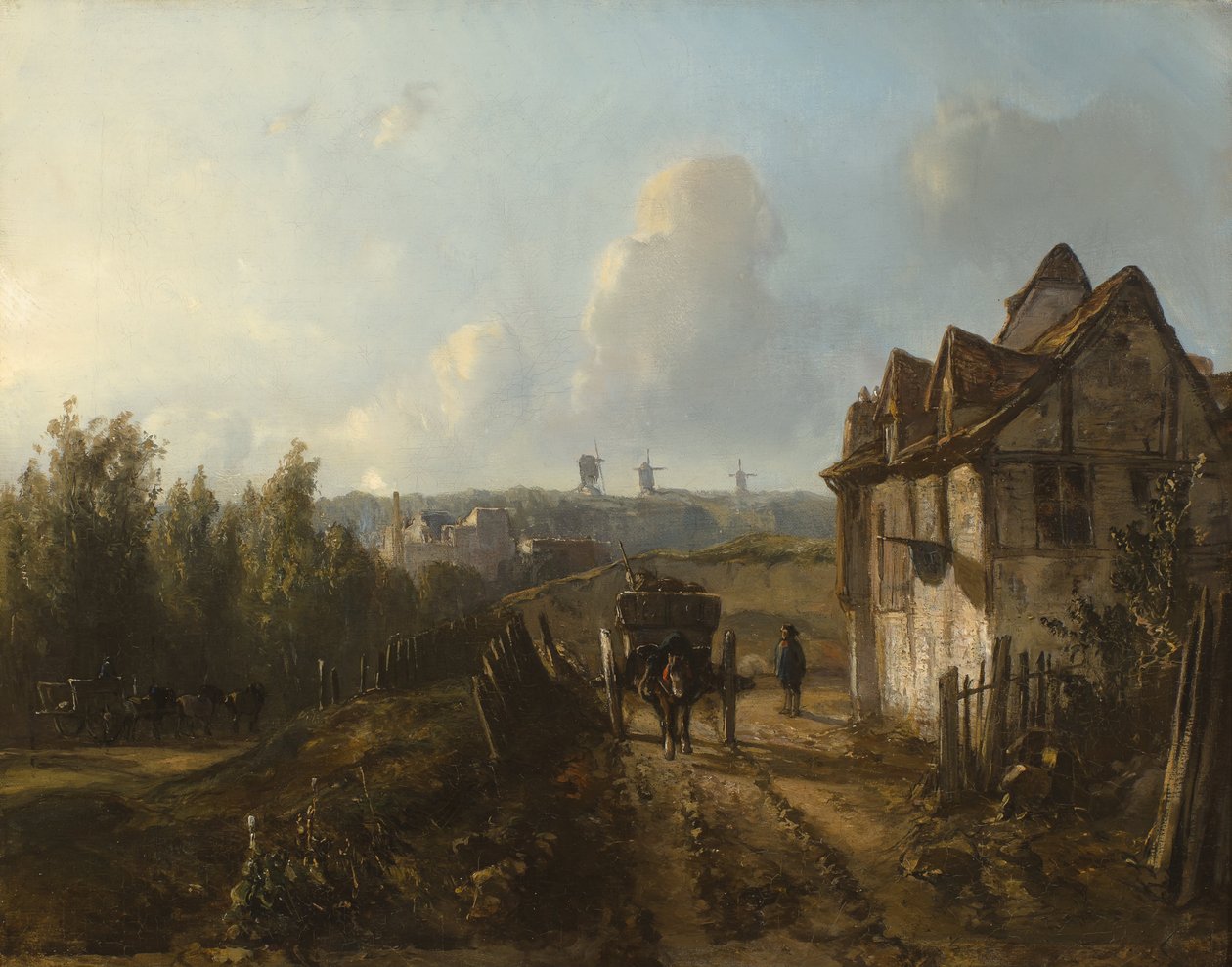 Utsikt över Montmartre av Johan Barthold Jongkind