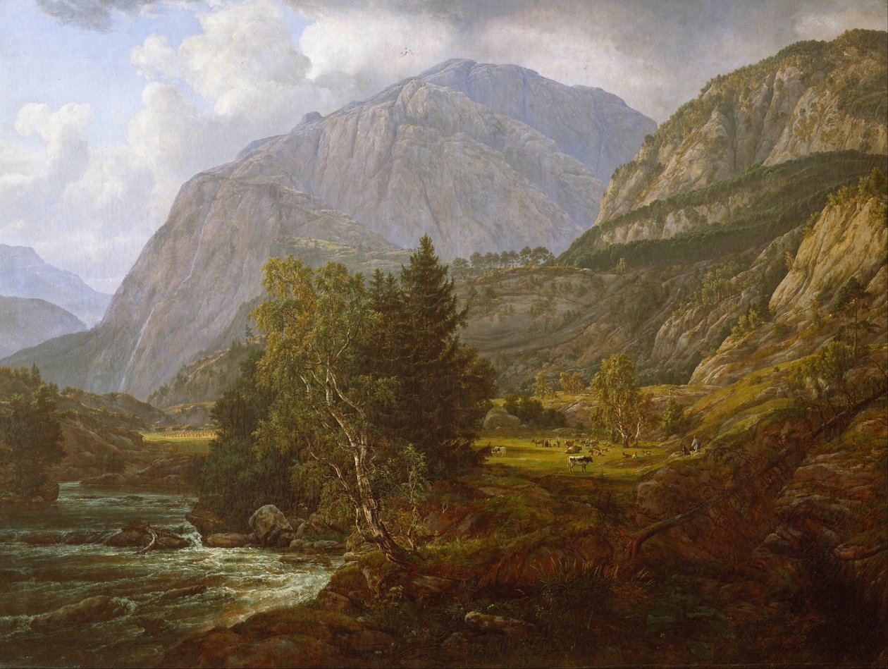 Utsikt över Fortundalen av Johan Christian Dahl