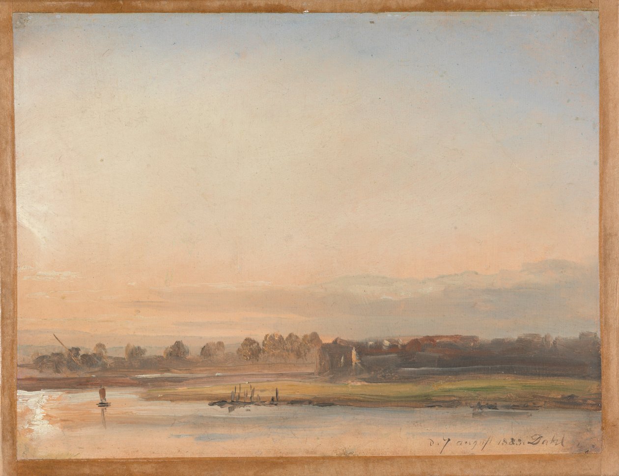 Utsikt över Elben av Johan Christian Dahl