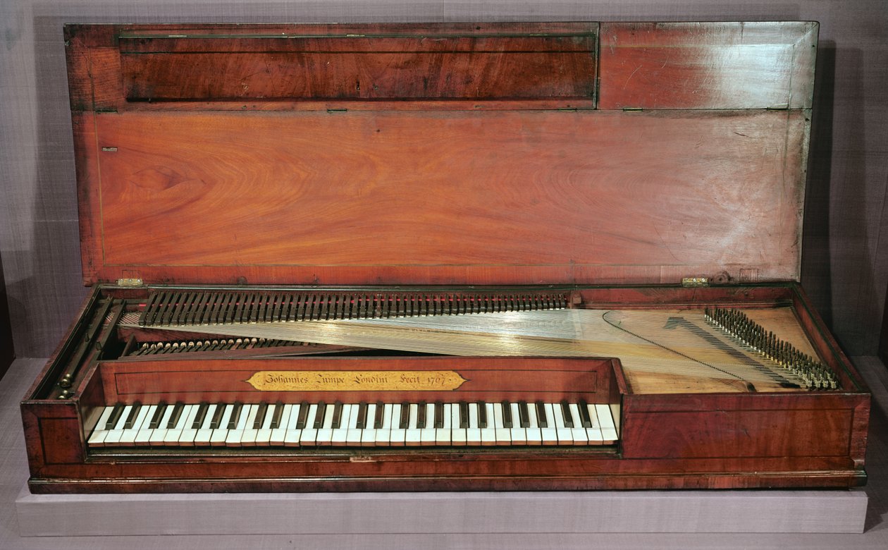 Fyrkantigt piano, 1767 av Johan Christoph Zumpe
