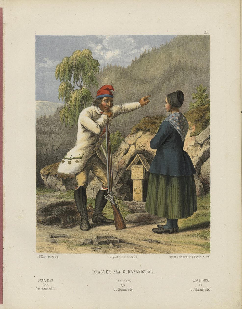Udvalgte norske Nationaldragter av Johan Fredrik Eckersberg