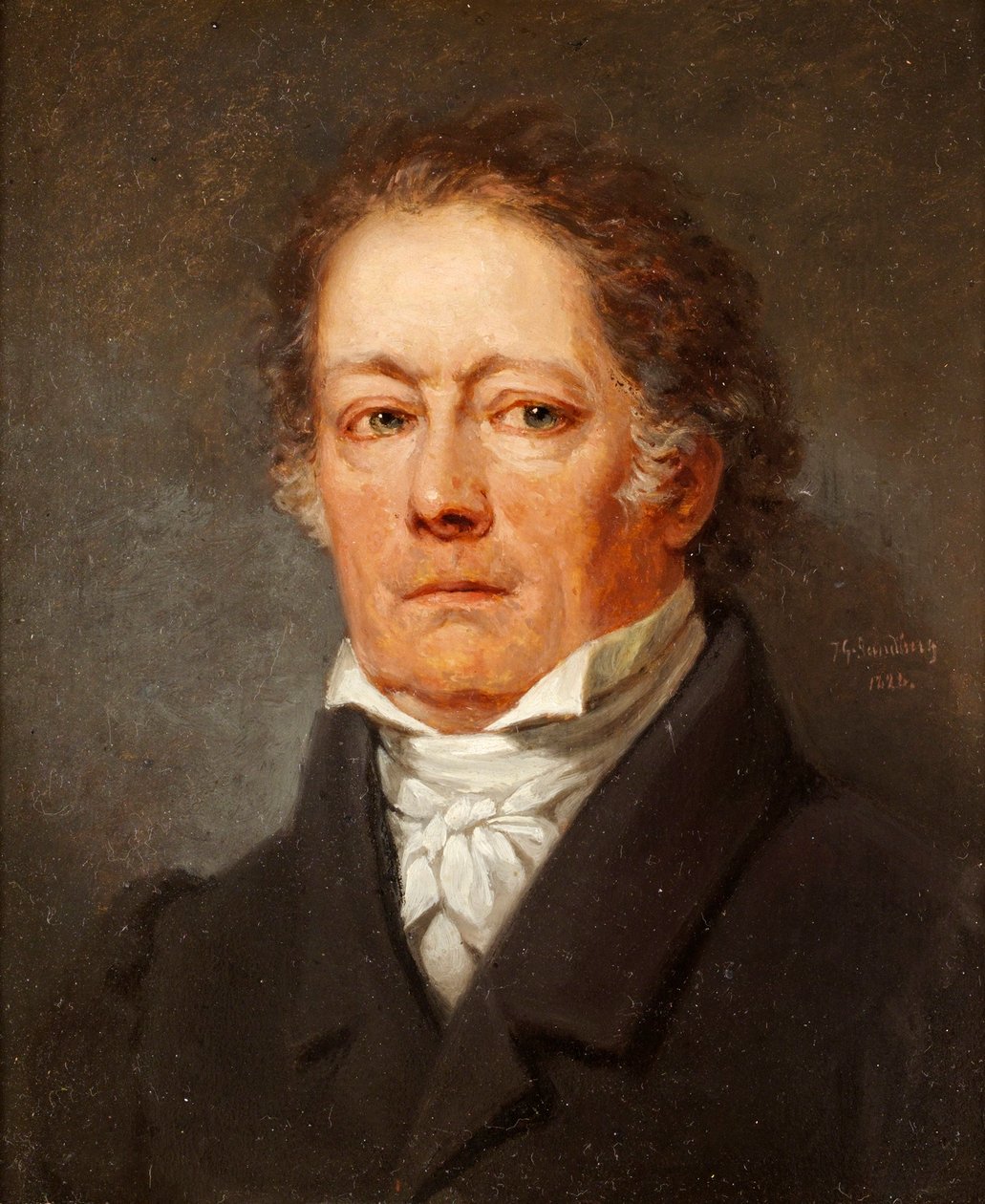 Prosten, riksdagsmannen och forfattaren, greve Fredrik Bogislaus von Schwerin 1764-1834 av Johan Gustaf Sandberg