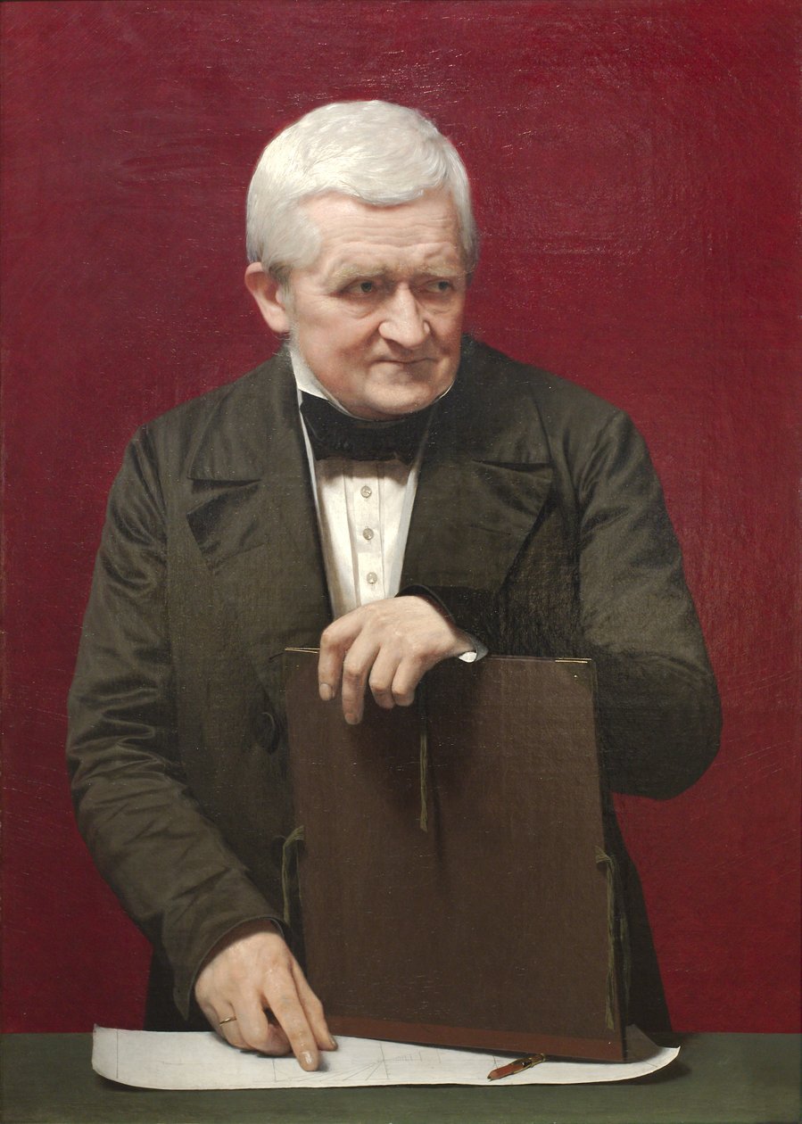 Porträtt av C.W. Eckersberg av Johan Vilhelm Gertner