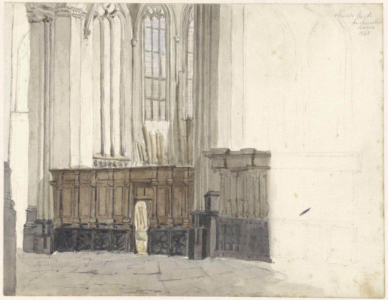 Drapenierskapel i Nieuwe Kerk i Amsterdam av Johan Adolph Rust