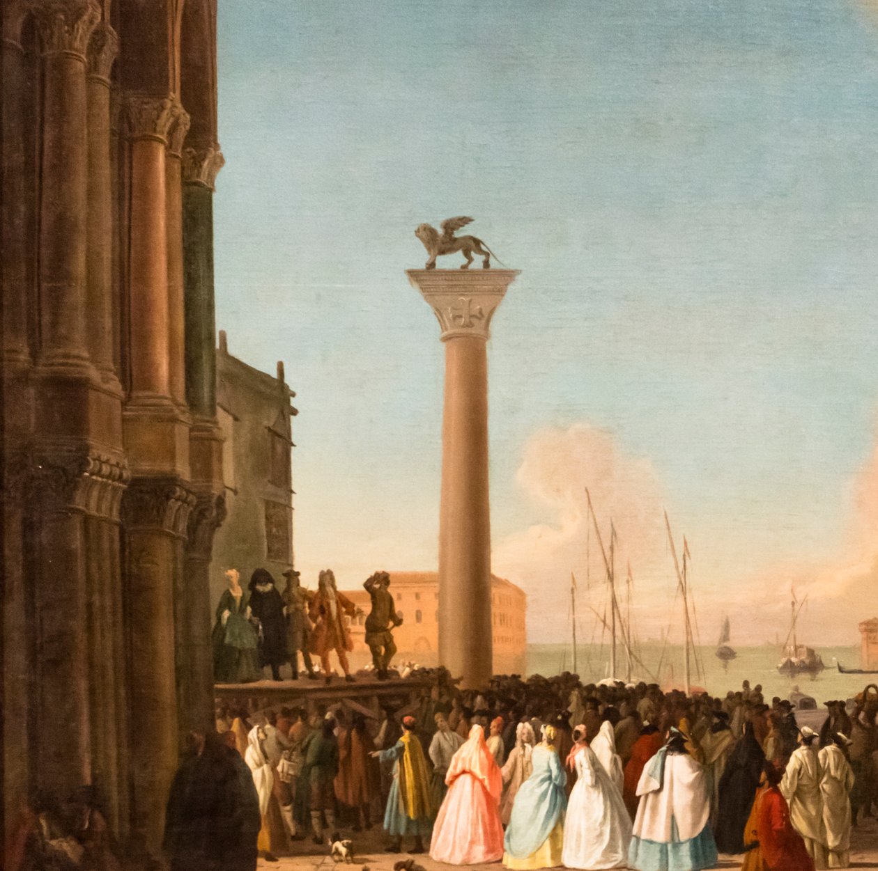 Utsikt över Piazzetta, Venedig, ca 1730-35 (olja på duk) av Johan Anton Richter
