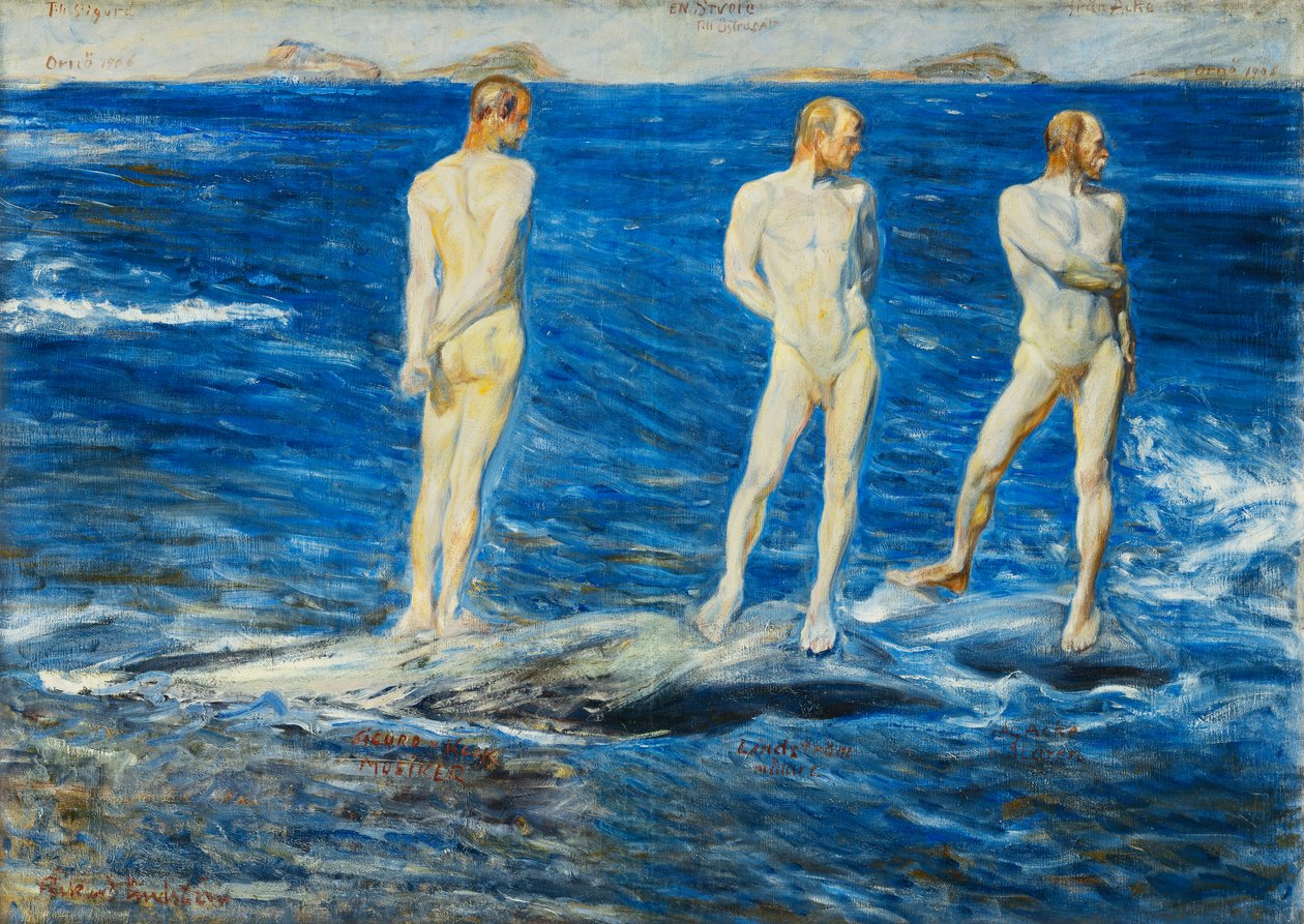 Salt, vind och hav, 1906, 1909 av Johan Axel Gustav Acke