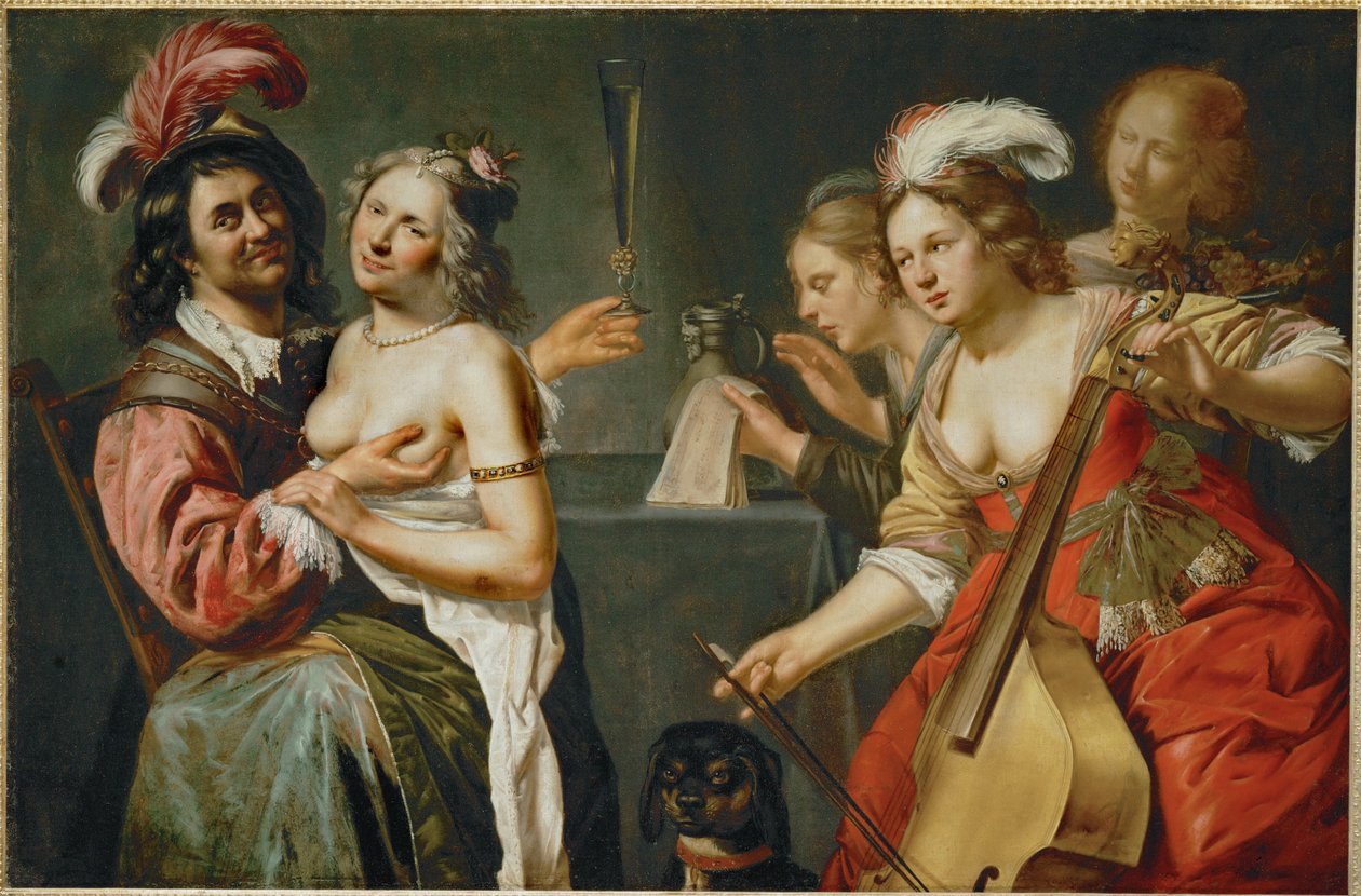 Den förlorade sonen (målning på duk) av Johan Baeck