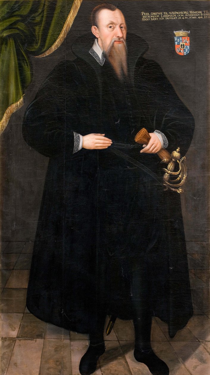 Fot Brahe den äldre 1520–1590, av 1581. av Johan Baptista van Uther