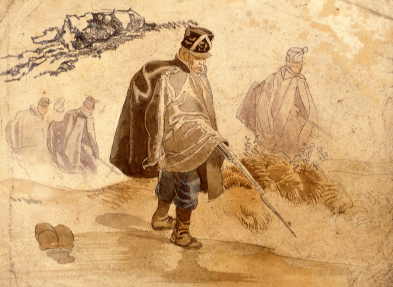 Infanteri inklätt och på stridsoperationer 1848-49 av Johan Baptiste Heinefetter