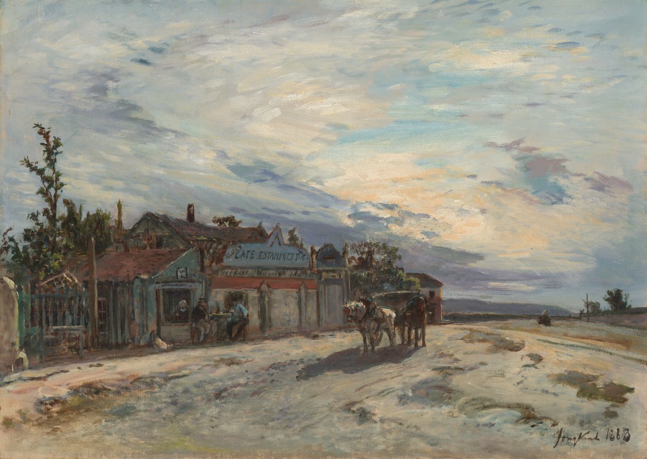 En krog vid vägkanten av Johan Barthold Jongkind
