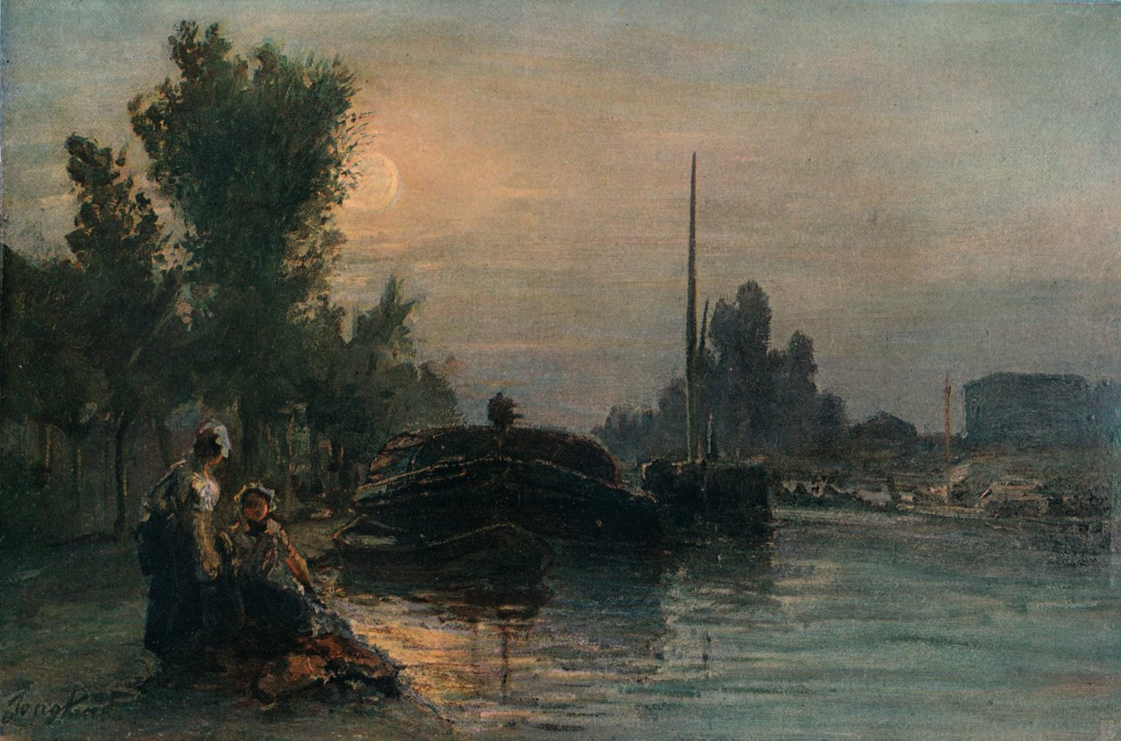Månsken, c1870, 1903 av Johan Barthold Jongkind