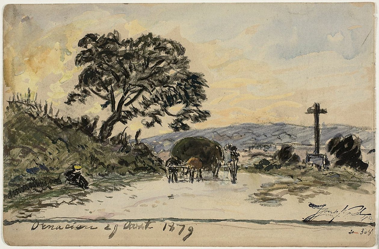 Ornacieux (recto och verso) av Johan Barthold Jongkind